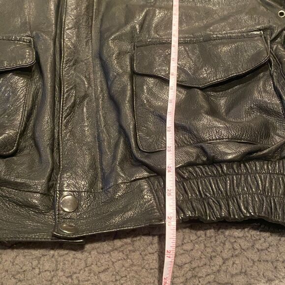 UNIK Black Leather Riding Jacket Size Large - Picture 11 of 16